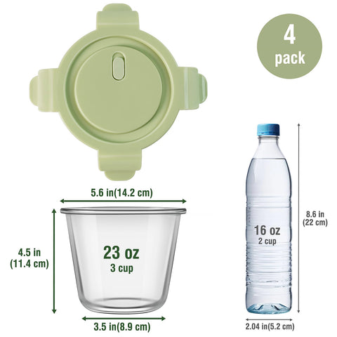 Freshmage 3-cup capacity ideal for portioned meals and soups
