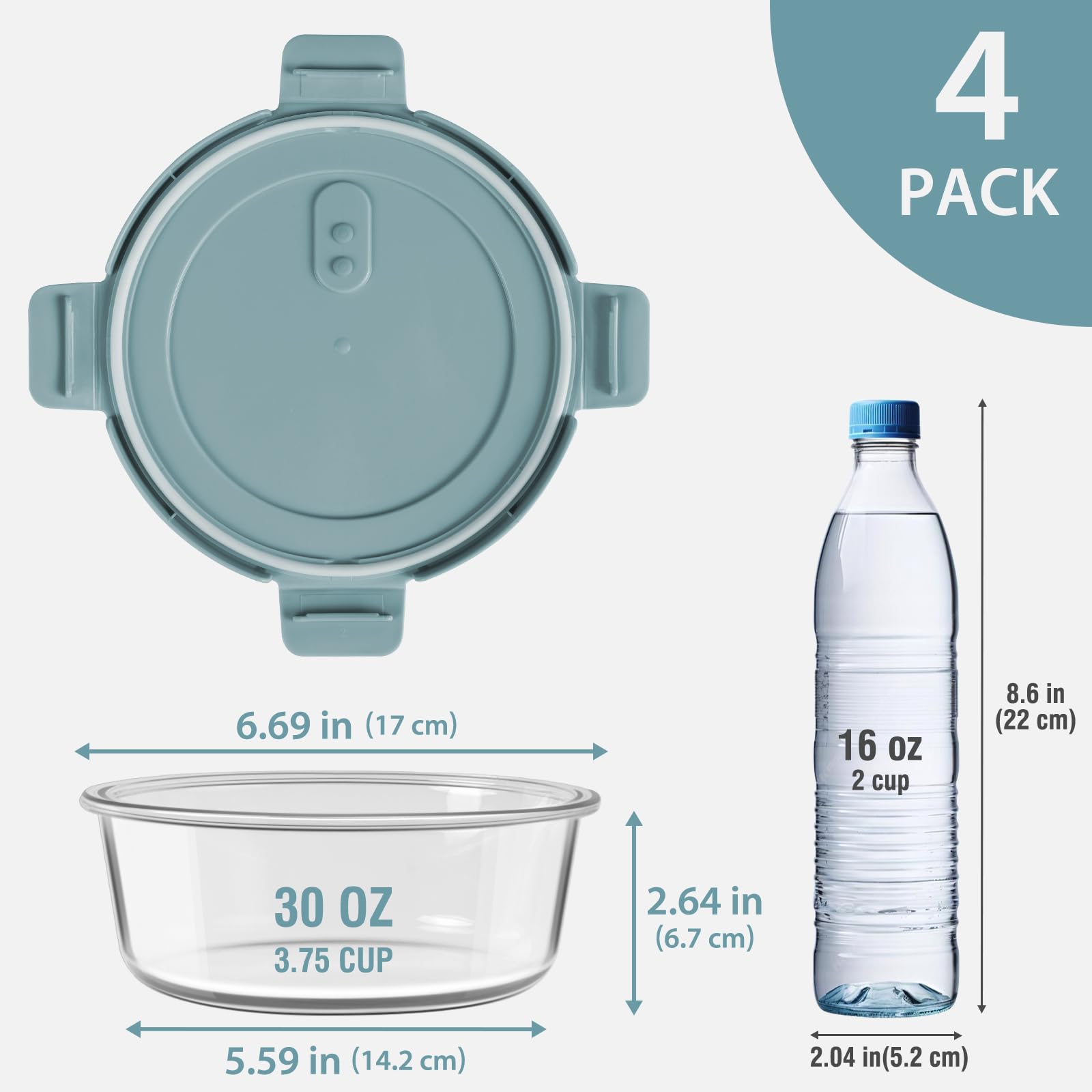 Freshmage airtight lids prevent leaks and keep leftovers fresh.