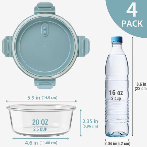 Freshmage airtight lids with locking tabs prevent leaks and preserve freshness.