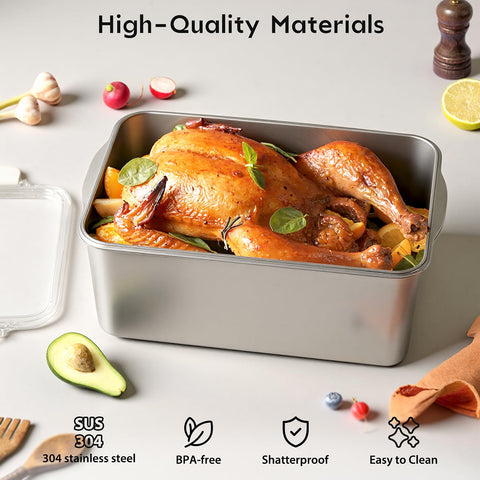 Freshmage BPA-free stainless steel resists rust and stains for long-lasting kitchen resilience.