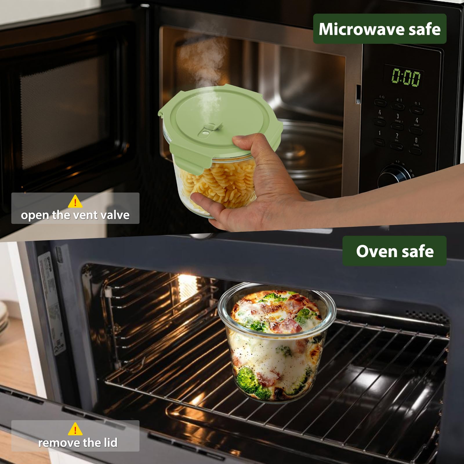 Freshmage fridge, freezer, microwave, and dishwasher safe for easy reheating