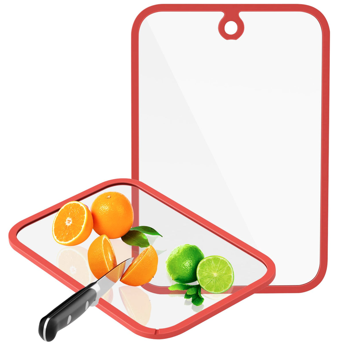 Freshmage glass cutting board large 15x10 offers a roomy prep surface for meat and veg