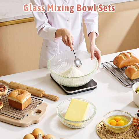 Freshmage glass bowls 0.5 qt with lid, airtight for fresh storage.