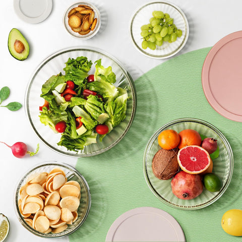 Freshmage 3.7 qt storage bowl with lid for leftovers.