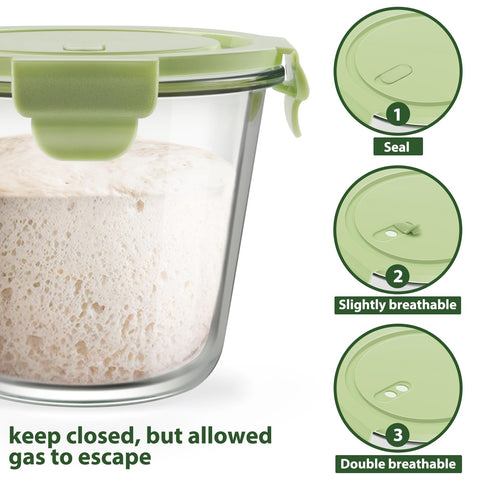 Freshmage leakproof airtight lids prevent spills and preserve freshness