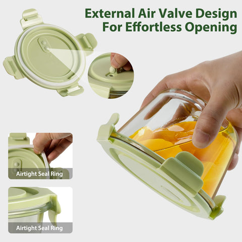 Freshmage leakproof lids airtight for mess-free storage.