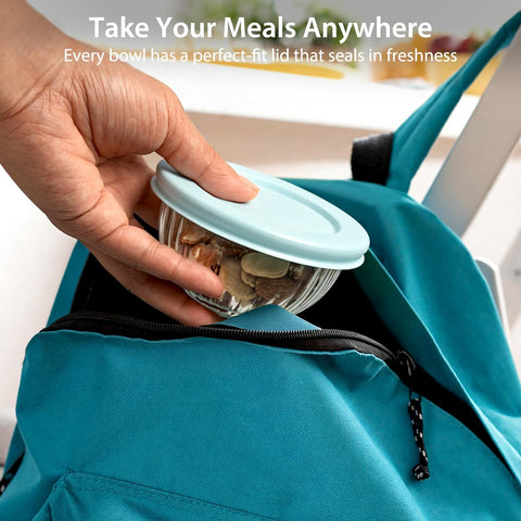 Freshmage clear bowls show contents instantly for portion control.