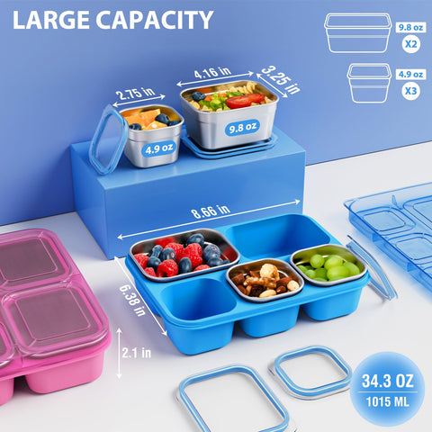 Freshmage snackle box lid with cat-ear handles makes opening easy for kids