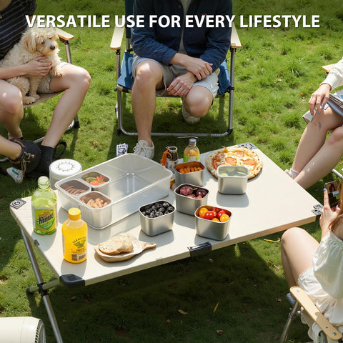 Freshmage eight-compartment tray doubles as a chic mini charcuterie centerpiece.