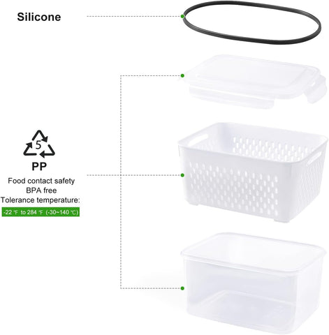 Freshmage wide temperature range supports fridge use without warping.