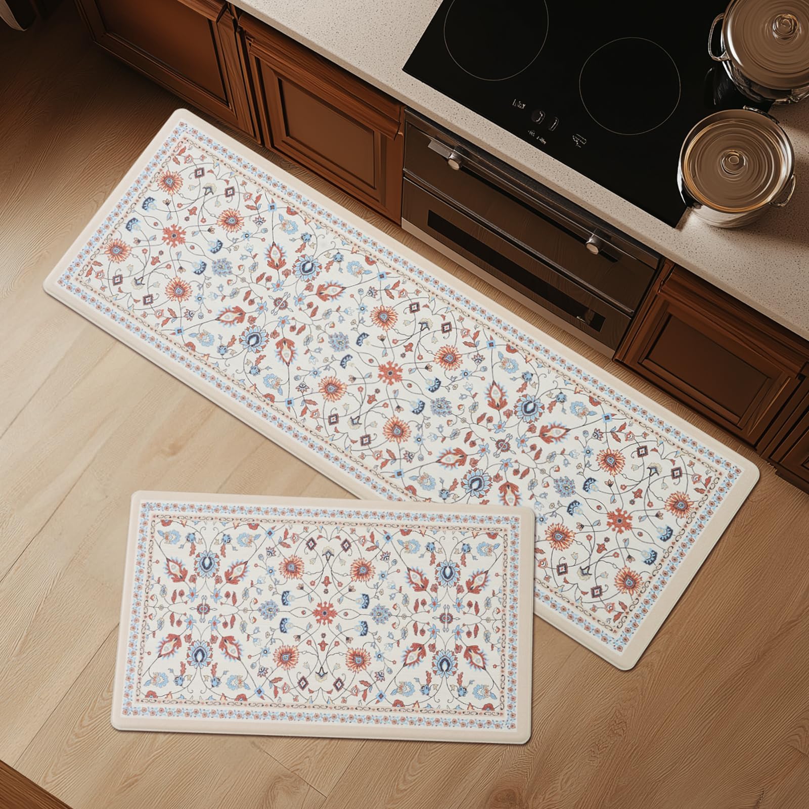 Freshmint anti-fatigue kitchen mat 17x30 for standing comfort at the sink.