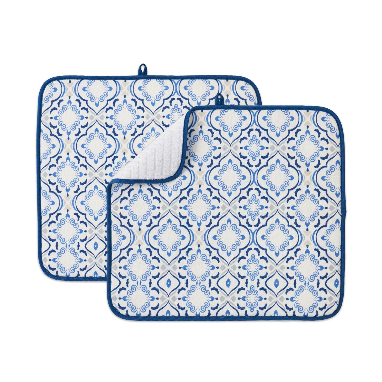 FreshMint grid-design dish drying mat protects countertops and dries efficiently