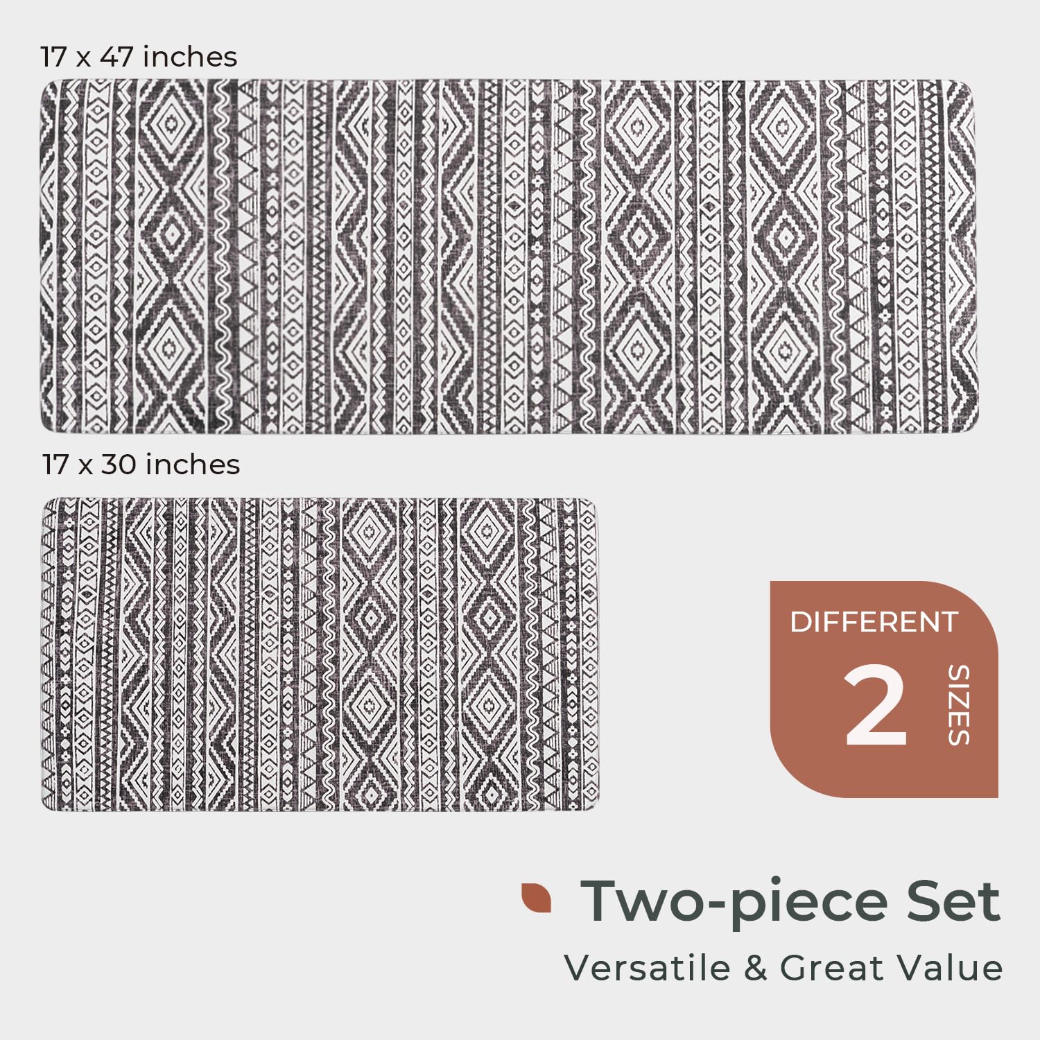 FreshMINT durable kitchen mat, built to withstand high-traffic standing areas.