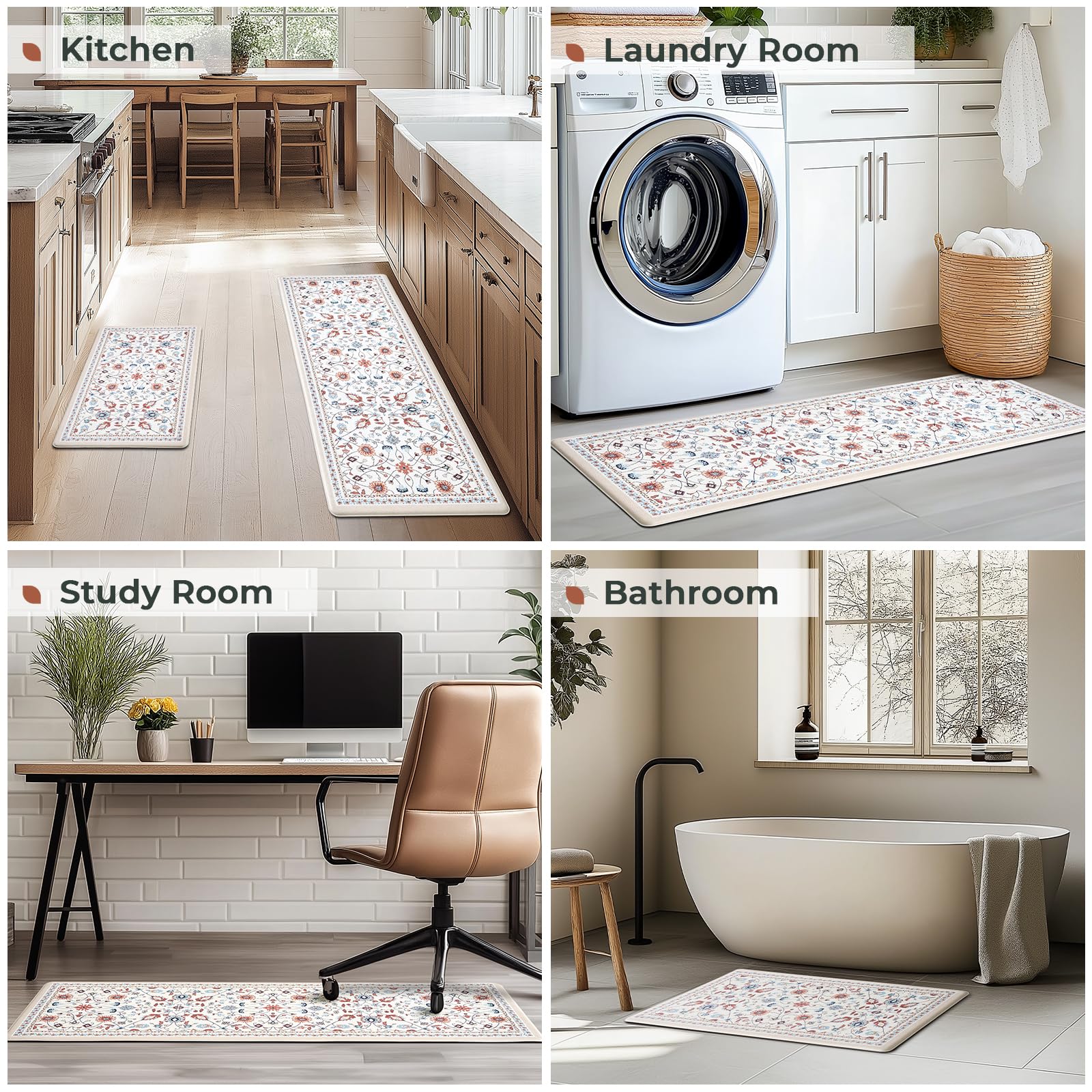 Freshmint easy-clean mat stays fresh with simple wiping.