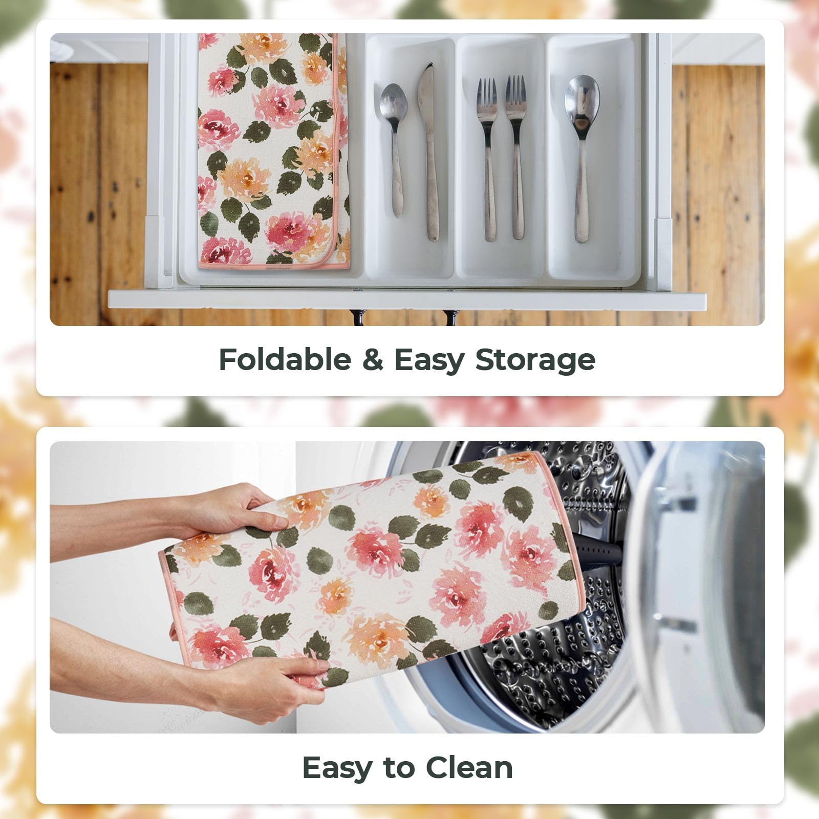 FreshMINT reversible grid mat lets you switch styles for different moods.