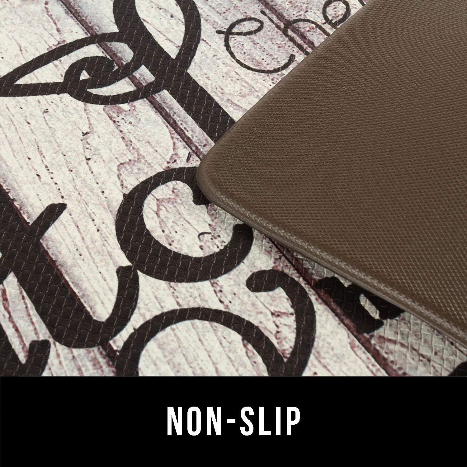 FreshMint non-slip backing keeps the mat in place on floors.