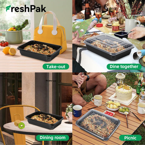 FreshPak lids seal tightly to keep foods fresh and organized.