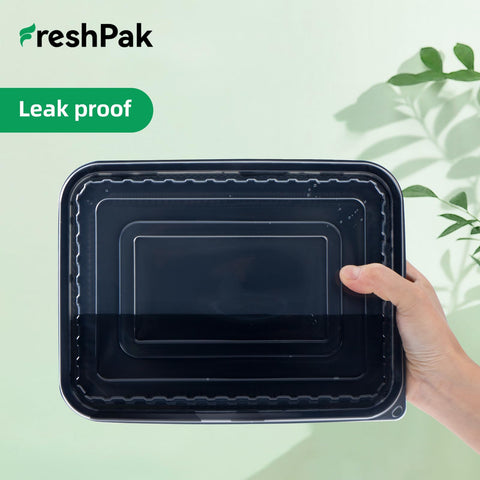 FreshPak stackable design saves space in cupboards and prep areas.