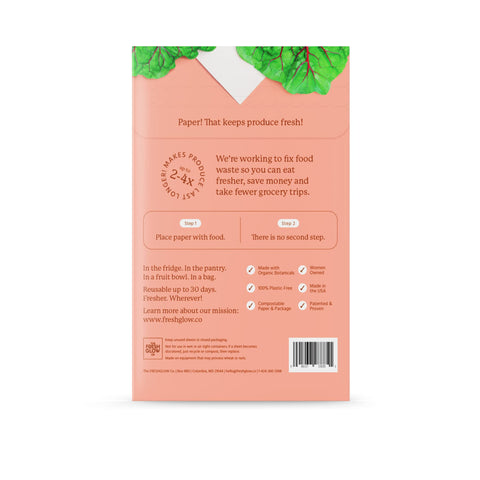 FRESHPAPER works in multiple containers to reduce kitchen waste.