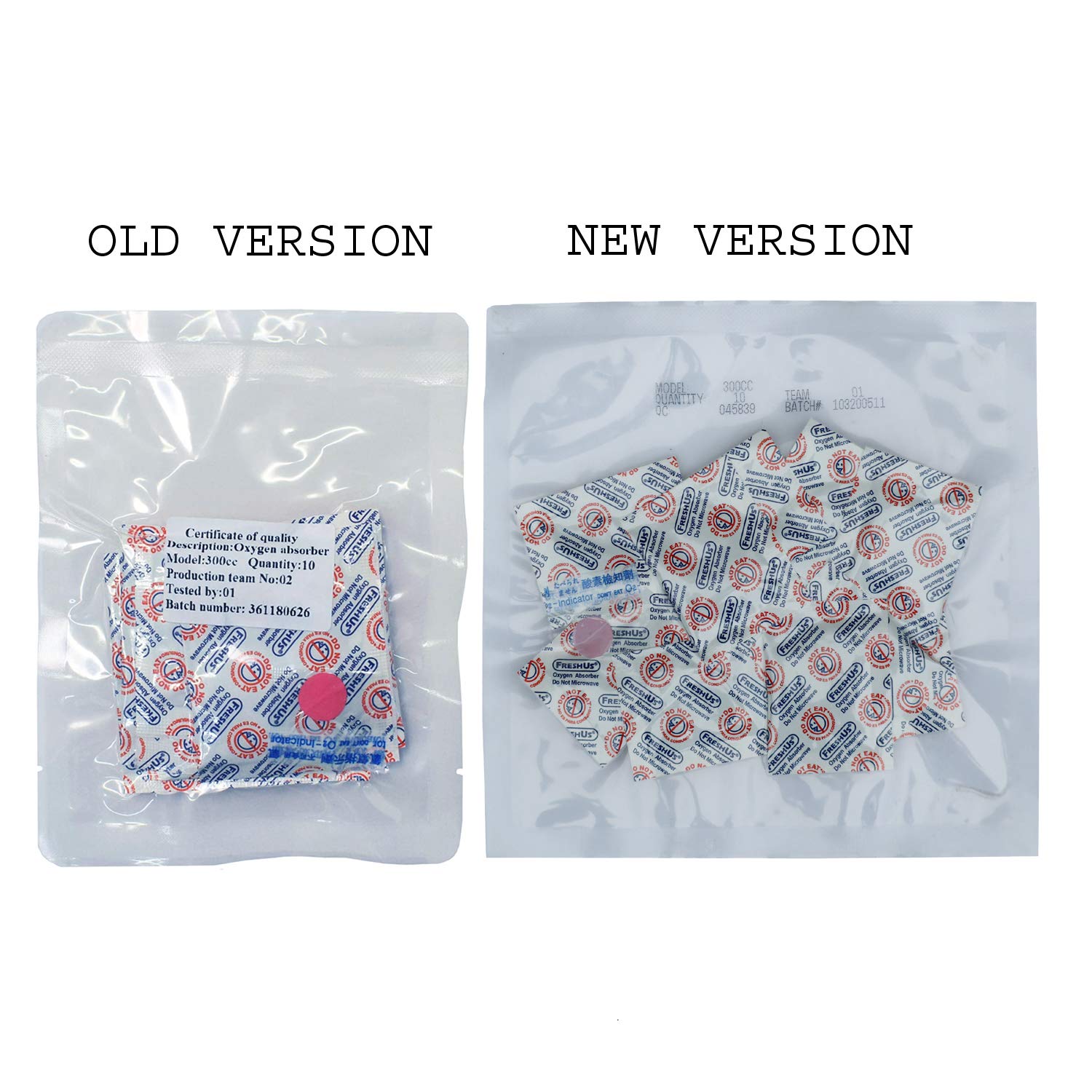 FreshUs 10-pack set of 300cc absorbers ready for mason jar use.
