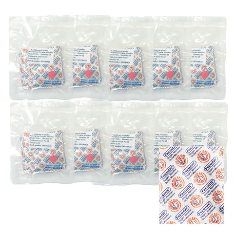 FreshUs 300cc Oxygen Absorber packaging showing compact kit for long-term storage.