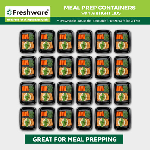 Freshware 1-compartment Bento box ideal for balanced meals.