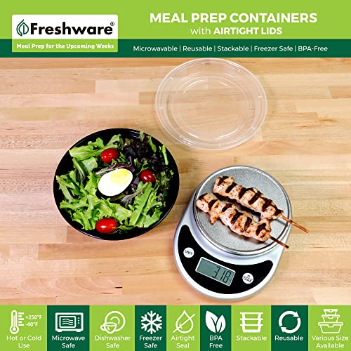 Freshware 3-compartment bento box design keeps meals organized.