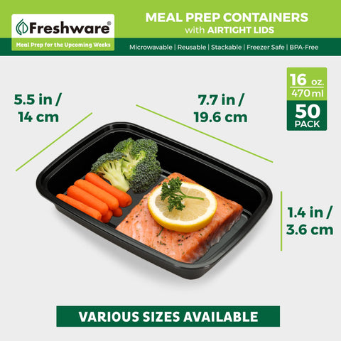 Freshware BPA-free food storage for safe everyday use.