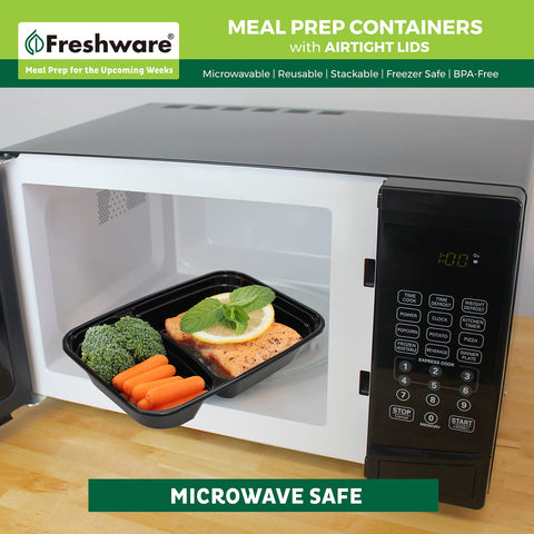 Freshware freezer-safe containers ideal for batch cooking.