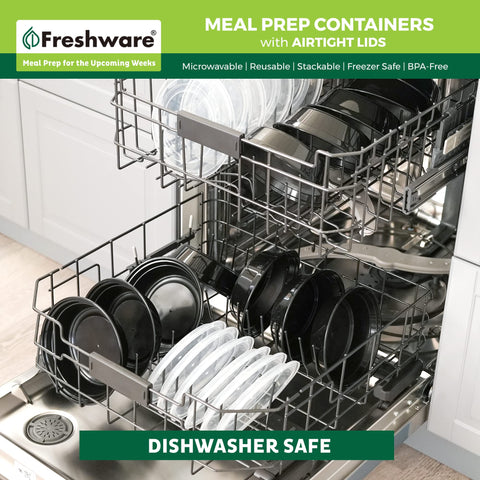 Freshware generous capacity supports balanced meals on the go.