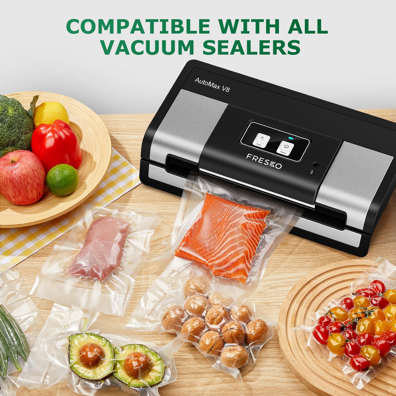 FRESKO BPA-free material ensures safe food storage without leaching.