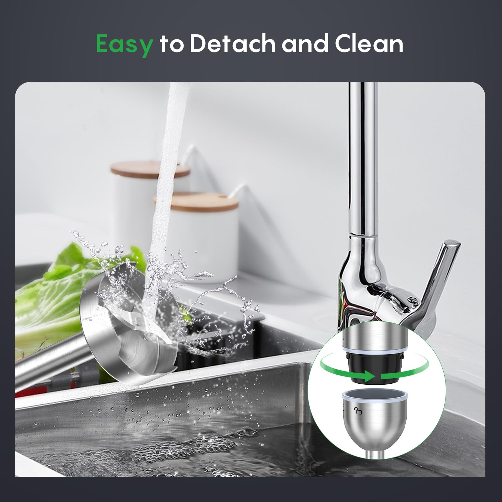 FRESKO detachable attachments simplify cleaning and storage