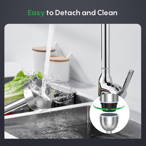 FRESKO detachable attachments simplify cleaning and storage
