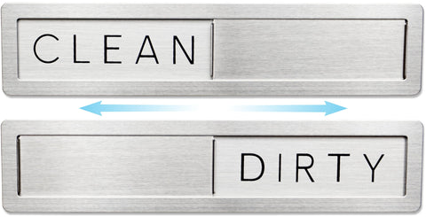 FridayVibez dishwasher magnet front view showing clean/dirty status for organized cycles