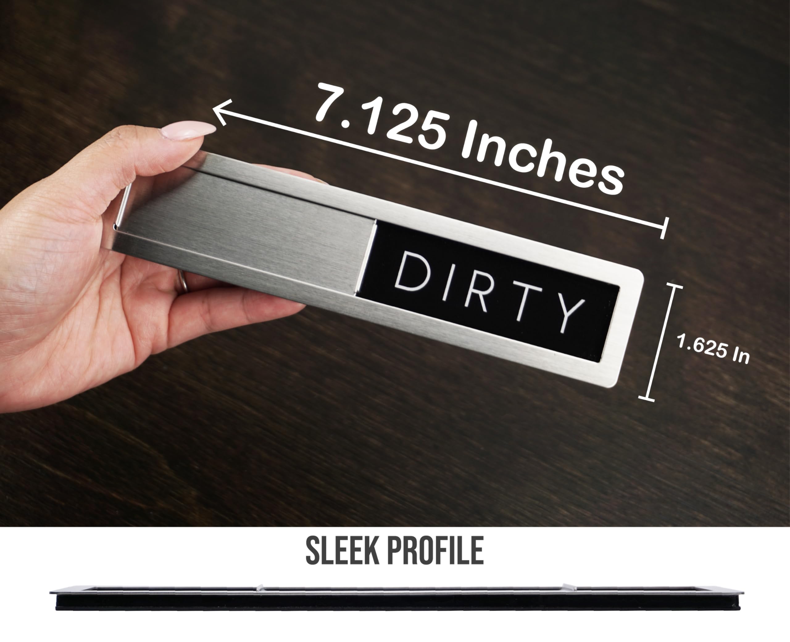 FridayVibez dual-color sign with sliding door for easy toggling between labels.