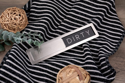 FridayVibez premium stainless steel sign with white Clean side for clear readability.
