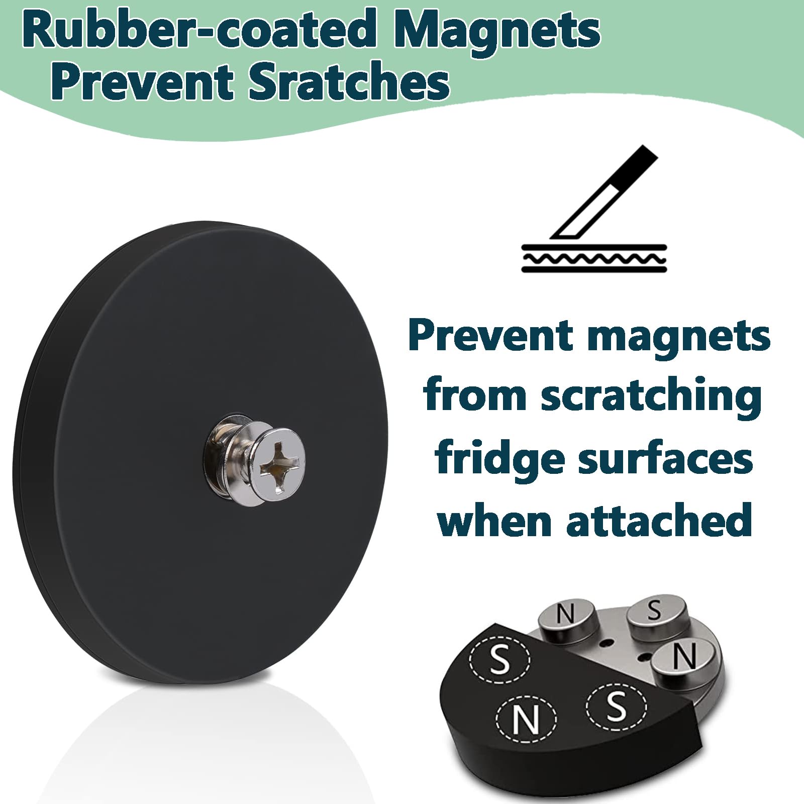 Magnet Mount for Skylight Calendar 15-Inch works on refrigerators and metal surfaces with strong hold.