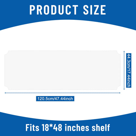Frienda wire shelf liner clear fit for 18x48 racks protects contents and simplifies maintenance