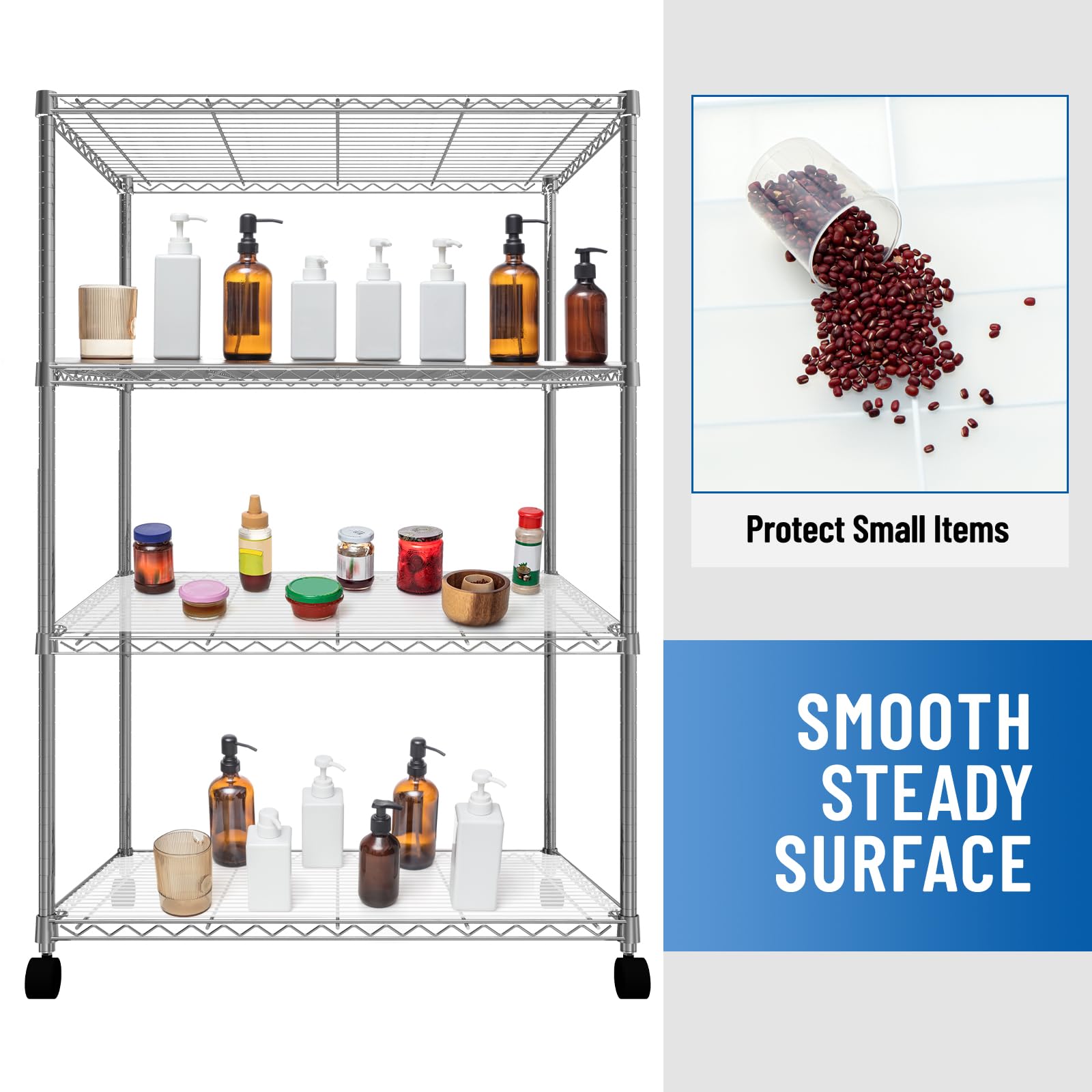 Frienda non-adhesive wire shelf liner clear allows quick placement on metal shelves