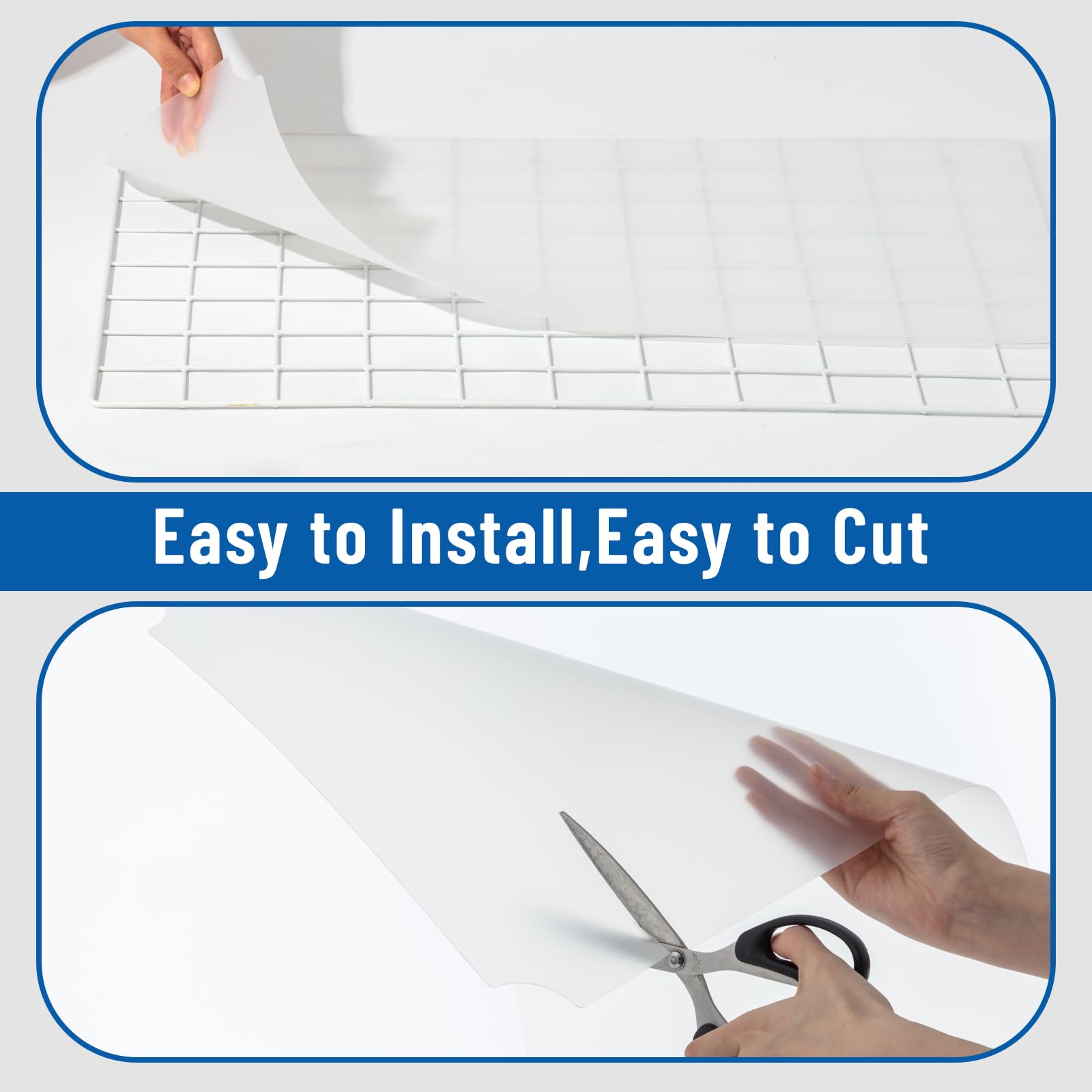 Frienda wire shelf liner clear ships flat to avoid warping and ease installation