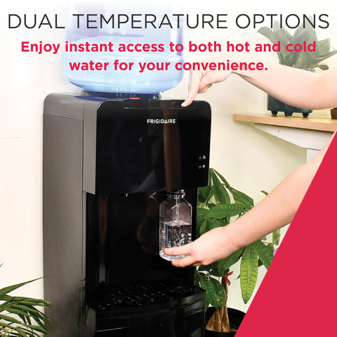 Frigidaire EFWC498 compatible with 3- and 5-gallon bottles.
