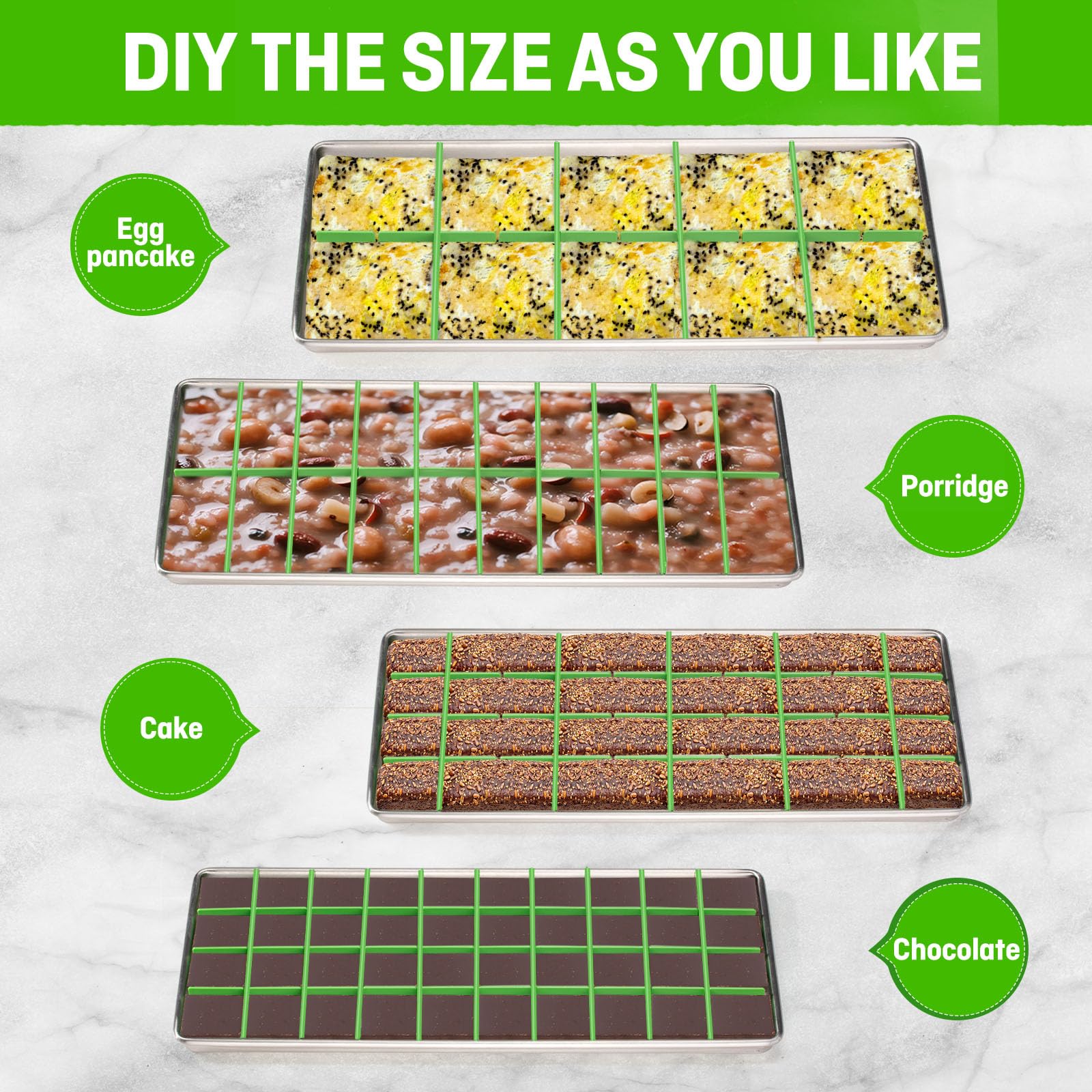Friheten dishwasher-safe divider set simplifies cleaning after batch prep.