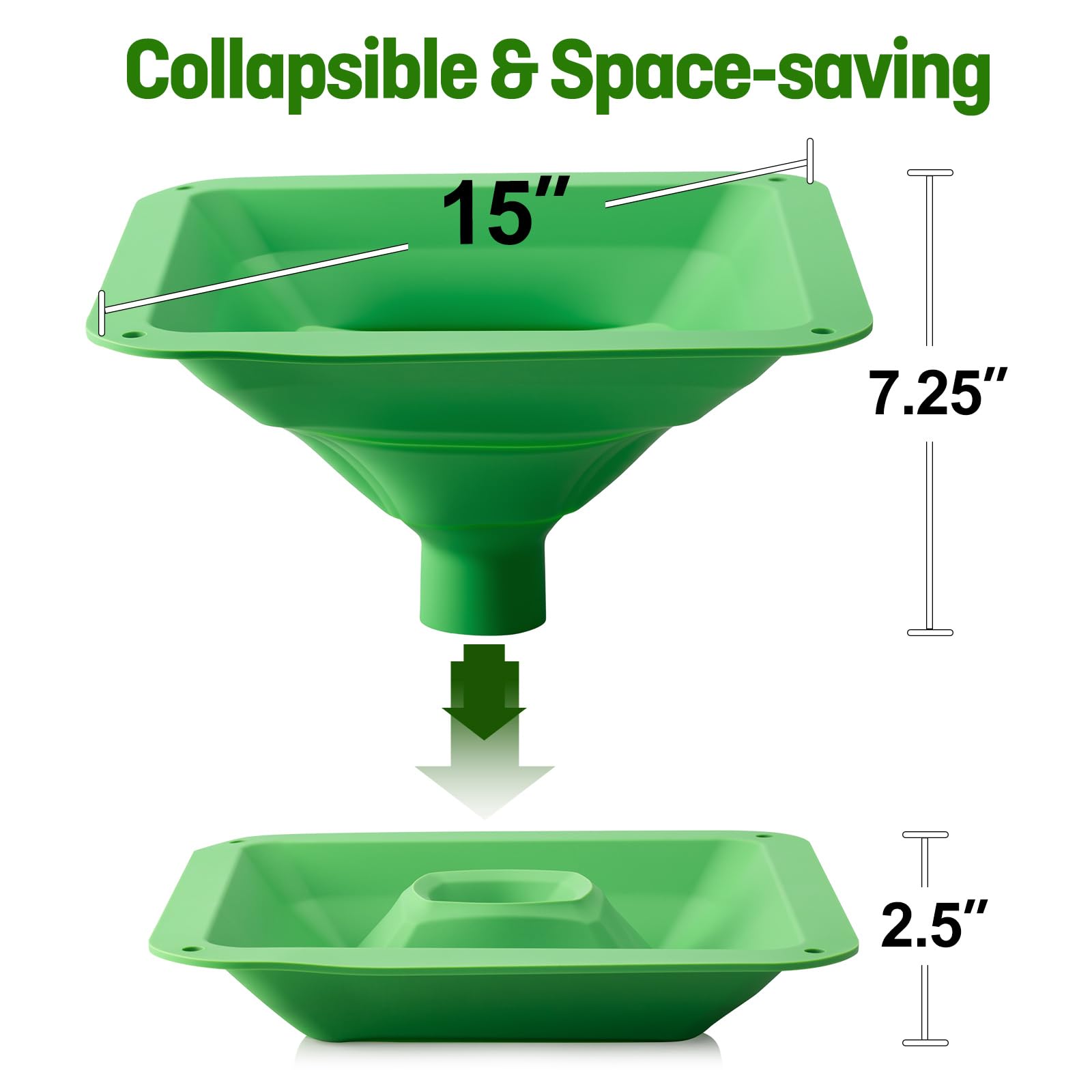 Friheten dishwasher-safe freeze dryer funnel is easy to clean after use.