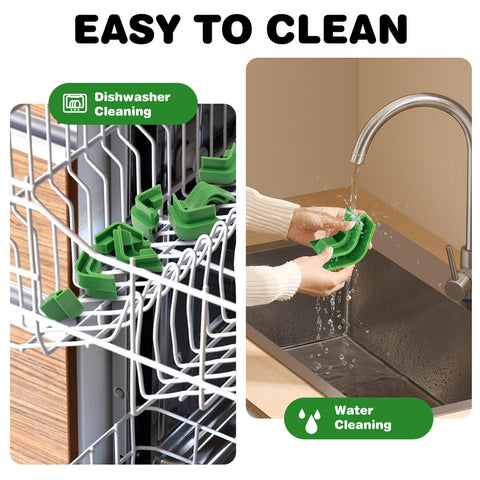 Friheten stackers help keep kitchen counters tidy between freeze-drying runs.