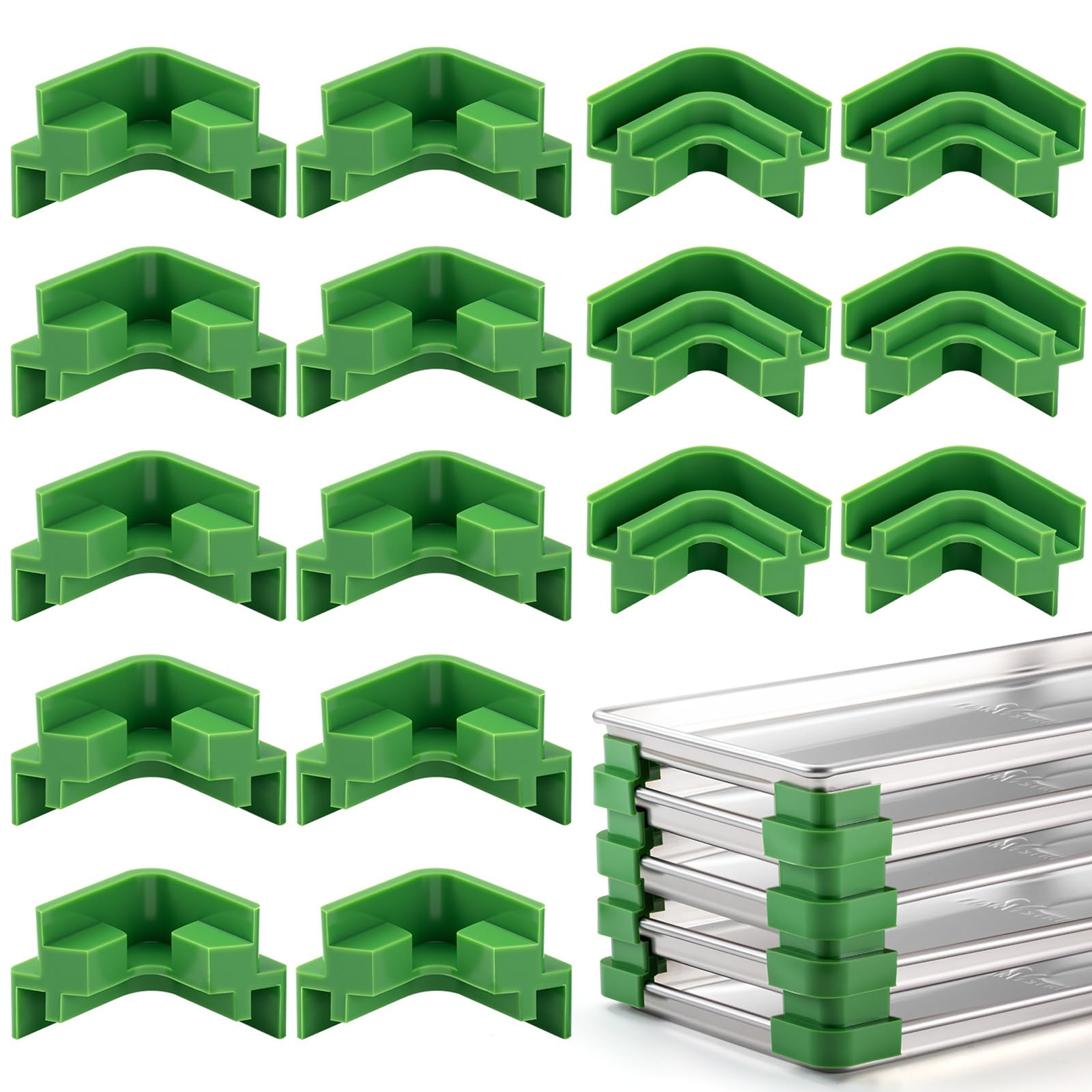 Friheten silicone tray stackers keep Harvest Right trays neatly stacked and stable.