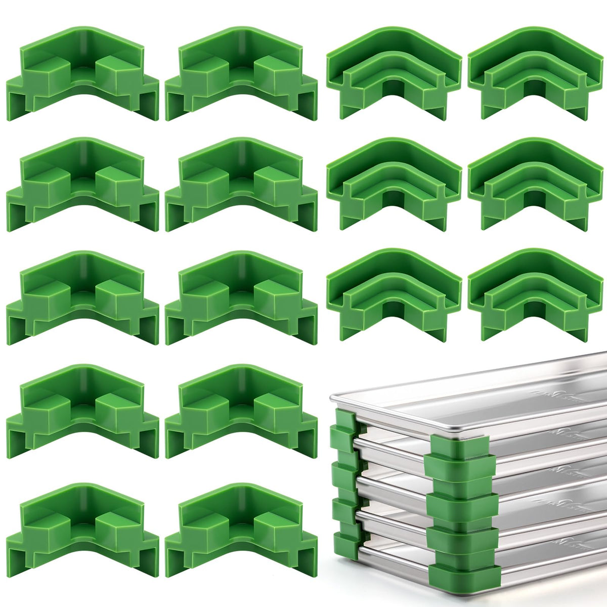Friheten silicone tray stackers keep Harvest Right trays neatly stacked and stable.