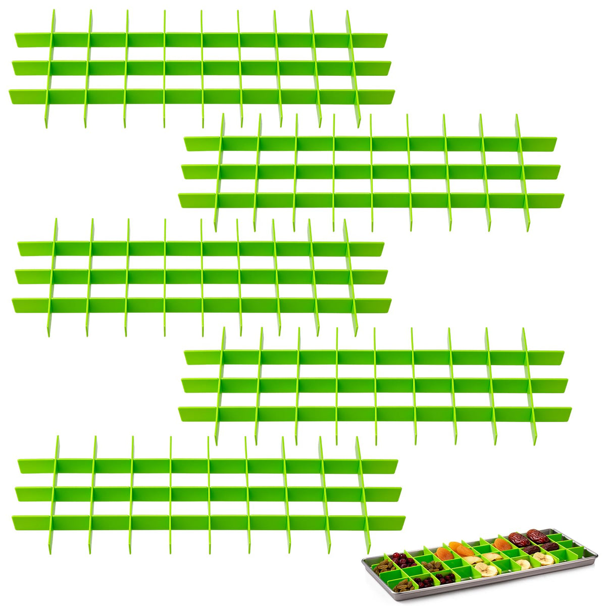 Friheten tray divider for Harvest Right, keeps medium trays organized for portioning.