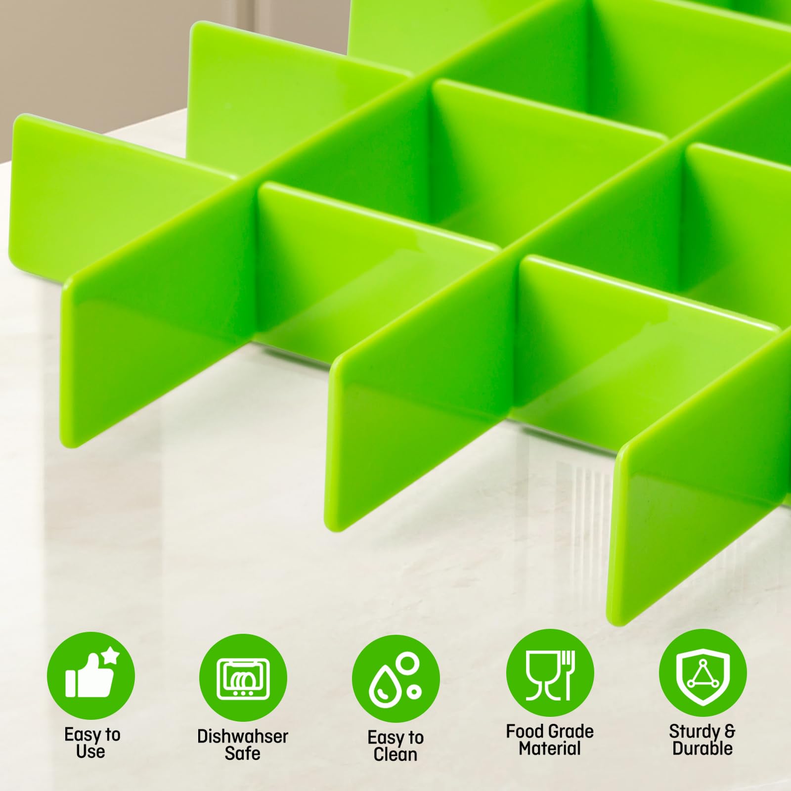Friheten uniform paste divider helps create consistent pieces after freeze-drying.