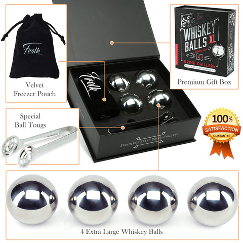 Frolk whiskey tongs for stylish handling of ice balls