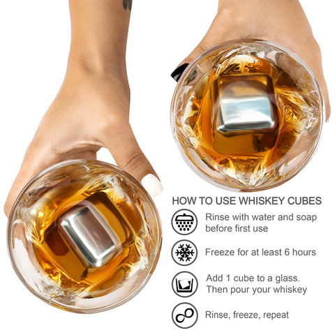 Frolk whisky tongs for easy handling and serving.